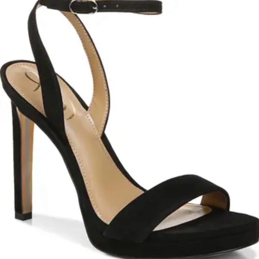 Sam Edelman Jade Black Strappy Heels